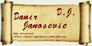 Damir Janošević vizit kartica